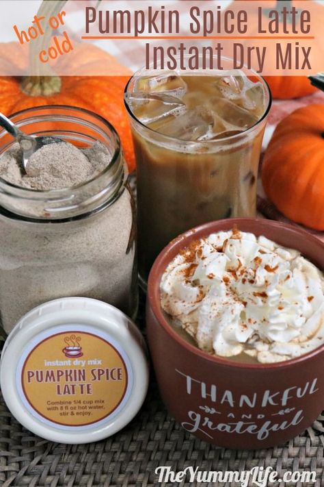 Pumpkin Spice Latte Instant Dry Mix Turkey Sides, Dressing Stuffing, Thanksgiving Breakfast, Spice Blends Recipes, Dry Mixes, Diy Food Gifts, Holiday Turkey, Vanilla Recipes, Drink Mixes