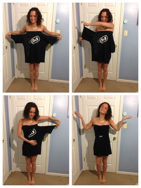 Lets make your boyfriends t-shirt into a STRAPLESS DRESS ! Cut A Tshirt, Diy Clothes Projects, Make Dress, Diy Clothes Refashion, Upcycle Clothes Diy, Look Festival, Diy Clothes Videos, Diy Tops, Diy Fashion Hacks