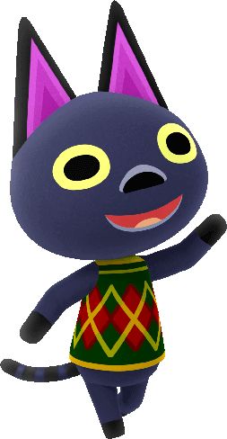 Animal Crossing Villagers List, Kiki Animal Crossing, Kiki Acnh, Animal Crossing Cats, Goth Core, City Folk, Animal Crossing Characters, Animal Crossing Villagers, Kiki's Delivery Service