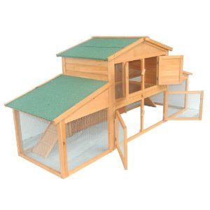 Wood Chicken, Outdoor Rabbit Hutch, Backyard Coop, Chicken Coop Decor, Portable Chicken Coop, Animal Cage, Diy Chicken Coop Plans, Wooden Bunny, Poultry Supplies