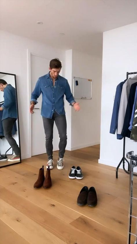 Cute Casual Outfits For Men, Mens Fashion Videos, Clothes Video Ideas, Dress Outfits For Men, Outfits Hombre Elegante Casual, Men's Shirts Style, Look Casual Hombre, Man Casual Outfit, Man Style Casual