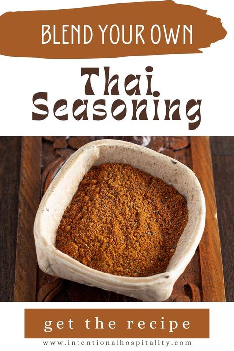 Thai Seasoning Blend, Stir Fry Seasoning, Thai Seasoning, Asian Seasoning, Vegetables Rice, Homemade Dry Mixes, Thai Spices, Dry Rub Recipes, Homemade Spice Mix