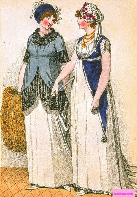 London Women Fashion, 1790s Fashion, 1820 Fashion, Empire Fashion, Paris March, Regency Gown, Regency Era Fashion, London Women, Fashion Reference