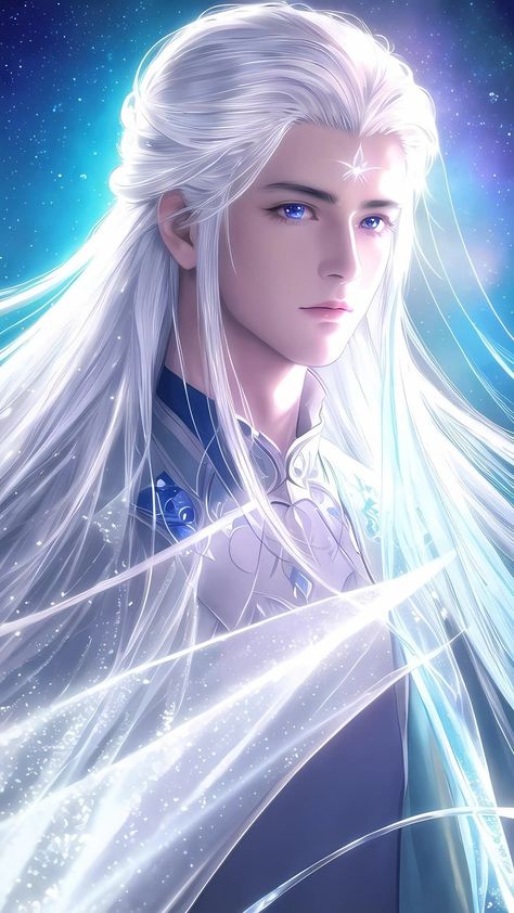 #zicxa #image #background #wallpaper Red Hair Anime Guy, White Hair Anime Guy, Mata Biru, Butterfly Eyes, Long White Hair, Anime Head, Artistic Pictures, Haiwan Lucu, Japanese Cartoon