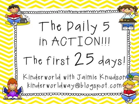 KINDERWORLD: The Daily 5 in Action Kindergarten Fluency, Daily 5 Kindergarten, Daily 5 Centers, Daily 5 Activities, Daily 5 Reading, Kindergarten Blogs, Thinking Maps, Daily Five, Kindergarten Language Arts