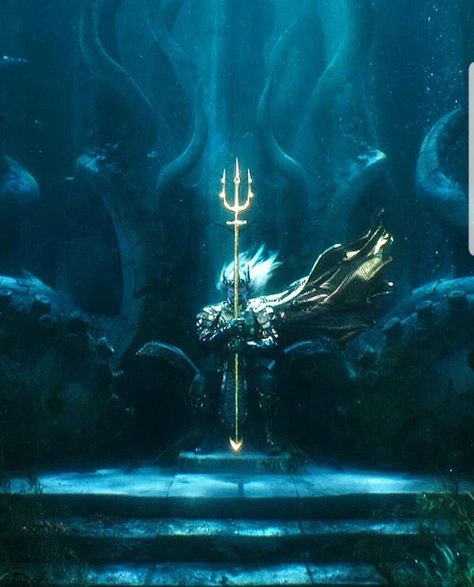 King Atlan with the lost Trident of Atlantis Aquaman Film, Comics Ideas, Poseidon Tattoo, Jason Momoa Aquaman, Draw Comics, Dc World, Dc Comics Heroes, Univers Dc, Marvel Vs Dc