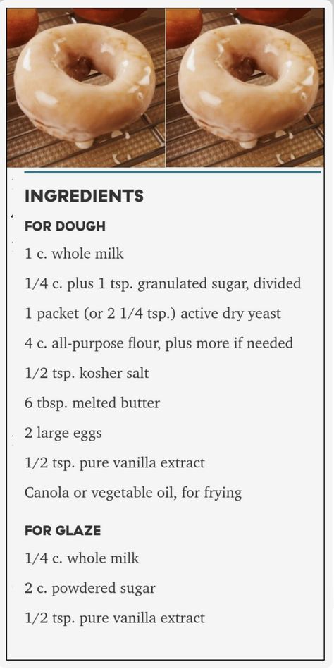 Doughnut Recipe Easy, Easy Donut Recipe, Easy Donuts, Homemade Donuts Recipe, Homemade Cookbook, Glazed Donuts, Homemade Bread Recipes Easy, Homemade Donuts, Doughnut Recipe