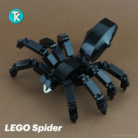 Spider Tutorial, Lego Spider, Lego Halloween, Lego Room, Lego Pieces, Lego Projects, Halloween Spider, Cool Lego, My Youtube Channel