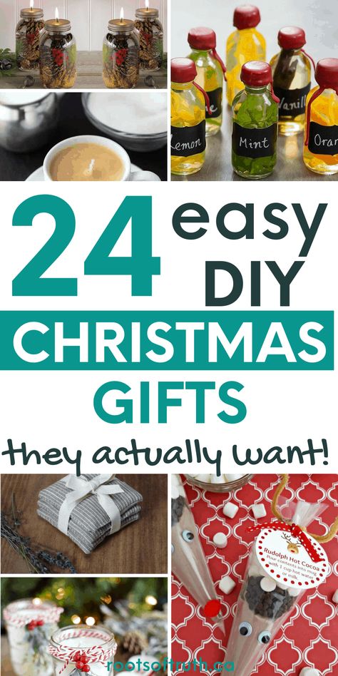 Cheap Meaningful Christmas Gifts, Christmas Gifts For Groups, Homemade Gift Exchange, Cheap Homemade Christmas Gifts, Easy Homemade Gifts, Frugal Christmas, Diy Christmas Gifts For Family, Easy Diy Christmas Gifts, Christmas Gifts To Make