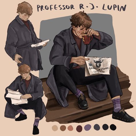 A few little studies of everyone s favourite professor! ✨🌙 #siriusblackfanart #siriusblack #siriusblackedit #alltheyoungdudes… | Instagram Professor Remus Lupin, Professor Lupin, Remus Lupin Fan Art, Sirius B, All The Young Dudes, Remus Lupin, Marauders Era, Sirius Black, The Marauders