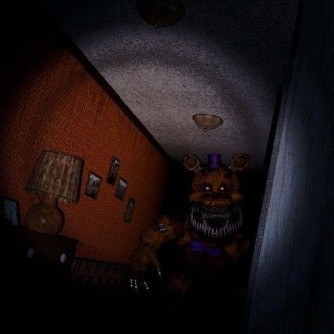 Fnaf 4 Characters, Fnaf Pp, Cc Afton, Nightmare Fredbear, Fnaf Aesthetic, Sleep Bedroom, Knitting Tattoo, 4 Aesthetic, Tattoo Dark