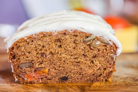 Persimmon Bread Recipe Easy, Persimmon Bread Recipe, Persimmon Bread, Harvest Ideas, Bread With Cream Cheese, Cream Cheese Frosting Easy, Vegan Scones, Canned Blueberries, Gluten Free Flour Mix