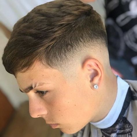 The Ultimate Guide to Young Men Haircut 18 Ideas: Following the Latest Trends - mens-club.online 2x3 Haircut For Men, Haircut Men 2020, Low Mid Fade, Men Haircut Ideas, Crop Fade, Faded Haircut, Very Short Hair Men, Haircut Ideas Trendy, Boys Fade Haircut