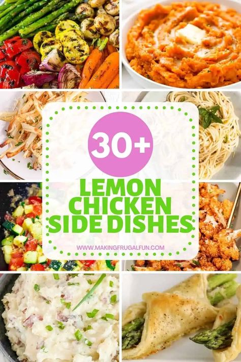 Side Dishes For Lemon Chicken, Side Dishes For Lemon Pepper Chicken, Sides For Lemon Pepper Chicken, Sides For Lemon Garlic Chicken, Lemon Chicken Side Dishes, Lemon Pepper Chicken Dinner Sides, Lemon Chicken Sides Dishes, Lemon Chicken Sides, Sides For Lemon Chicken