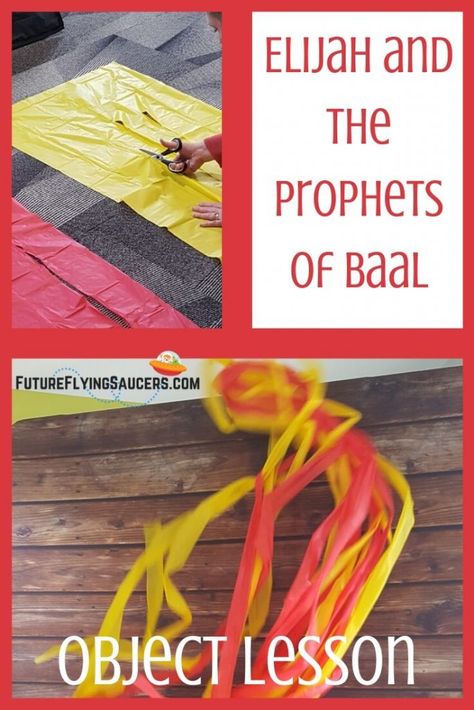 Elijah and the Prophets of Baal Object Lesson for Kids One True God Craft, Elijah Bible, Spiritual Education, Scuba Vbs, Childrens Ministry Curriculum, Bible Object Lessons, Children Church, Bible Teaching, Creative Bible