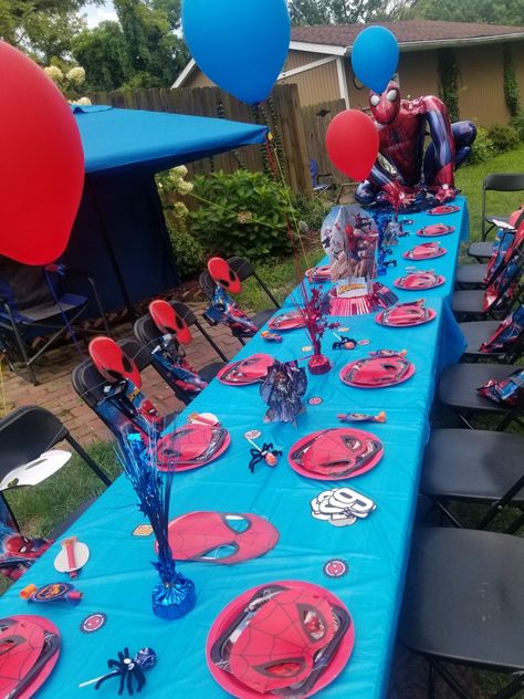 Birthday Party Spiderman, Boy Birthday Party Ideas, Spiderman Birthday Party, Boy Birthday Party Themes, Spiderman Party, Amazing Friends, Spiderman Birthday, Baby Boy Birthday, Friends Party