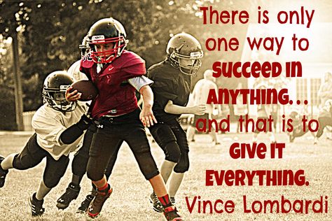 INSPIRATIONAL  FOOTBALL . . . VINCE LOMBARDI QUOTE Short Football Quotes, Inspirational Football Quotes, Lombardi Quotes, Vince Lombardi Quotes, Football Motivation, Senior Football, Football Cheer, Sport Quotes Motivational, Vince Lombardi