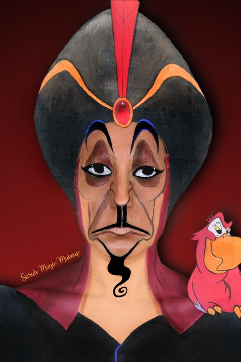 One of my Disney Villain makeups ! #aladdin #jafar #jafarmakeup Aladdin Makeup, Jafar From Aladdin, Disney Villains Makeup, Jafar Aladdin, Aladdin Jafar, Magic Makeup, Disney Makeup, Disney Villain, Lip Art