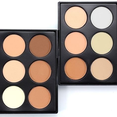 Eyemakeup For Brown Eyes, Make Up Concealer, Powder Concealer, Bronzer Palette, Light Contouring, Powder Palette, Bronze Highlights, Highlighter And Bronzer, Powder Contour