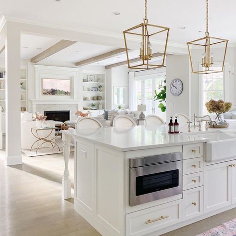 Tarra Ashton (@tarraashton) • Instagram photos and videos Island Size Guide, Kitchen Island Size Guide, Kitchen Island Height, Kitchen Island Size, Microwave In Island, Kitchen Island Dimensions, Sunflower Kitchen Decor, Classic Kitchen Design, Microwave Drawer