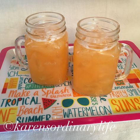 Cantaloupe Water | KarensOrdinaryLife Cantaloupe Water, Ordinary Life, Summer Watermelon, Get Even, Water Recipes, Flavored Water, Artificial Sweetener, Fruit Flavored, Summer Fruit