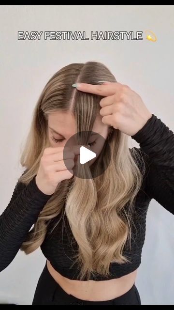 behindthechair.com on Instagram: "* Well THAT was EASY! 🔘😜 ... by @poppy_hairstyles  FESTIVAL HAIR 💫 Using @moroccanoileu hairspray finish medium to perfectly tame flyaways & babyhairs 🩵   #btcReelQuickie #hairReels  #behindthechair #thefutureiscolorful #btcpoppy_hairstyles  #MOprofessional  #festivalhair #braids #festivalhairstyles #hairvids #BTCxMOGlobal #spacebuns #partyhair #partyhairstyle #funhair #funhairstyles #funhairdontcare #btcmoroccanoil" Girls Festival Hair, Hairstyles For Outdoor Concert, Band Concert Hairstyles, Festivals Hairstyles, Long Festival Hair, Simple Festival Hair, Festival Hair Diy, Festival Hairstyles Braids, Hair Styles Festival