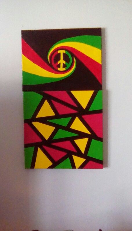 MY ORIGINAL DESIGN #RASTA #Art #easy #acrylic #Painting Art Easy Acrylic, Reggae Music Art, Art Ideas Drawing, Hippie Boy, Bob Marley Painting, Rasta Art, Reggae Art, Easy Acrylic Painting, Painting Canvases