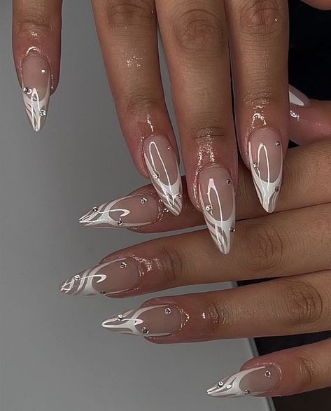 Edgy Nails, Simple Acrylic Nails, Almond Acrylic Nails, Pink Acrylic Nails, Fancy Nails, Best Acrylic Nails, Long Acrylic Nails, Cute Acrylic Nails, May 17