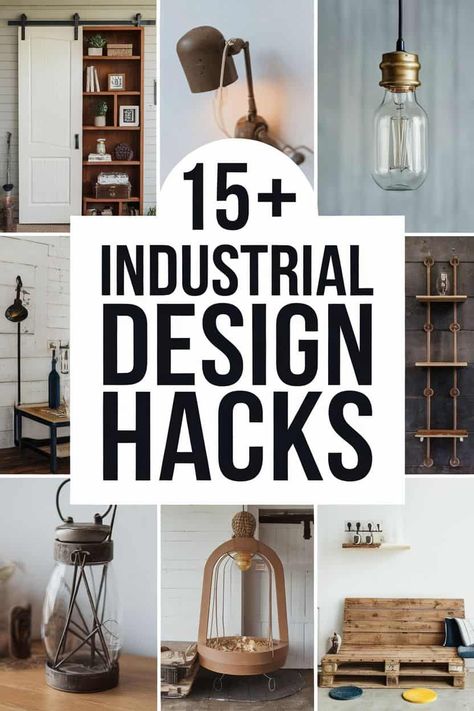 Transform your space with these amazing industrial design hacks just for you. From cool lighting ideas to stylish furniture tips. each hack is simple and fun. Bring personality to your home with unique materials and textures. Perfect for anyone wanting an urban vibe! Think repurposed wood metal accents artwork and open layouts. https://fabricerie.com/industrial-design Industrial Ikea Hack, Apartment Industrial Decor, Industrial Retail Design, Contemporary Industrial Interior Design, Industrial Pictures, Cool Lighting Ideas, Eclectic Industrial Decor, Industrial Diy Projects, Creative Shelving