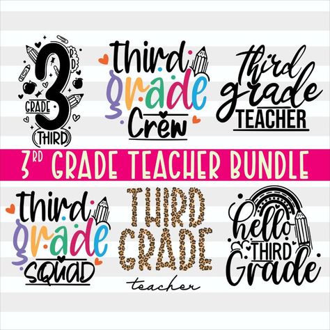 Grade Png, School Designs, Kindergarten Teacher Shirts, Third Grade Teacher, 2nd Grade Teacher, Back To School Svg, Second Grade Teacher, Kindergarten First Day, Teacher Friends