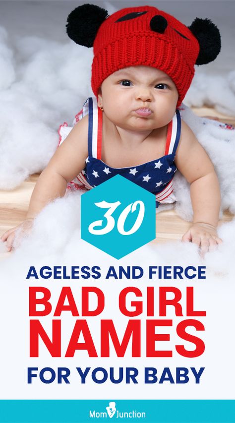 30 Ageless And Fierce Bad Girl Names For Your Baby : Bad baby girl names are edgy, fiery and anything but boring. So, here is our collection of some of the best bad girl names in the history of humanity. #names #babynames  #uniquebabynames  #prettynames #agelessbadgirlnames badgirlnames ## Bad Girl Names, Hottest Guy Names, Cool Baby Girl Names, Southern Baby Names, Middle Names For Girls, French Baby Names, Twin Baby Girls, Baby Name List, Newborn Hacks