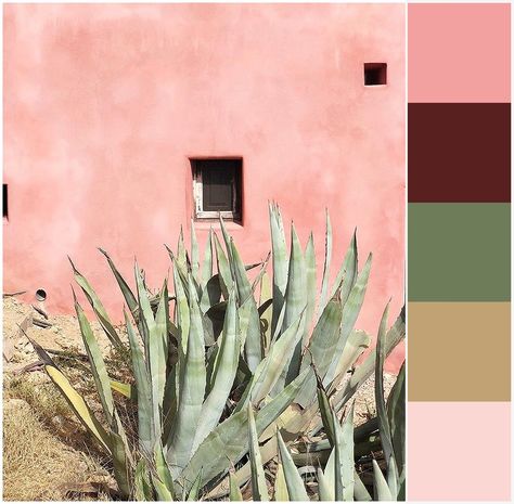 #pink #burgundy #desert #mediterranean #spain #bohemianstyle #window #desertvibes Spain Colour Palette, Mallorca Color Palette, Spain Color Palette, Mediterranean Palette, Logo Cafe, Wedding Dinner Table, Pink Cafe, Boho Desert, Desert Colors