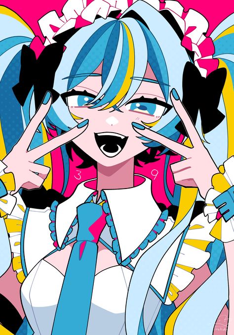 Miku Hatsune Vocaloid, 캐릭터 드로잉, Beautiful Music, Anime Artwork Wallpaper, Colouring Pages, Pretty Art, Hatsune Miku, Anime Style, Cool Artwork