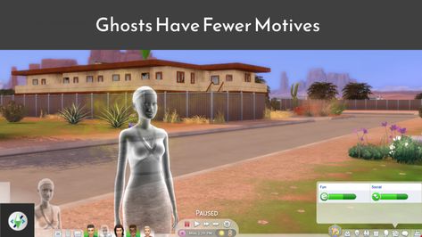 Mod The Sims - Ghosts Have Fewer Motives Sims 4 Cheats, Cc Mods, Sims 5, Sims 4 Game Mods, Sims 4 Cc Folder, Sims 4 Update, Notes Inspiration, Best Sims, Best Mods