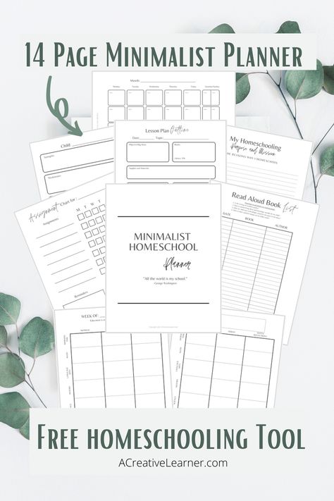 Homeschool Daily Planner, Homeschool Schedule Printable, Homeschool Student Planner, Free Lesson Planner, Minimalist Homeschool, Homeschool Lesson Planner, Curriculum Planner, Homeschool Materials, Year Planning