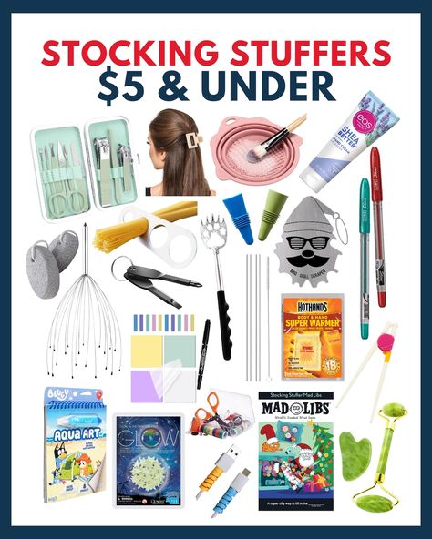 20  Practical Stocking Stuffers Under $5 for Anyone | Hip2Save Practical Stocking Stuffers For Adults, Stocking Stuffers Under $5, Stocking Stuffer Ideas Under $10, No Junk Stocking Stuffers, Practical Stocking Stuffers, Easy Stocking Stuffers, Hot Cocoa Ornaments, Kids Chopsticks, Cheap Stocking Stuffers