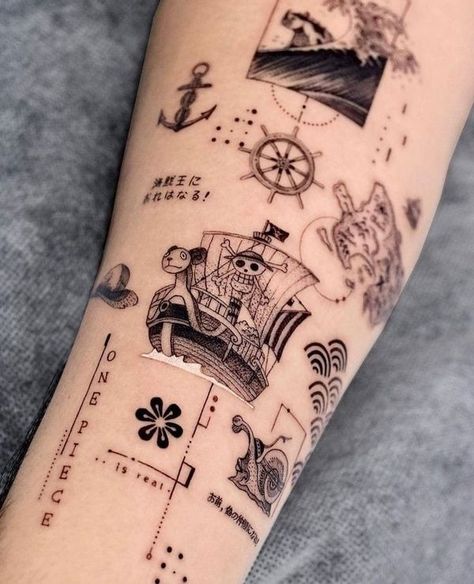 One Piece - Two Million Fans | Tattoo ideas if you love One Piece | Facebook Small One Piece Tattoo Ideas, One Piece Logo Tattoo, One Piece Tattoo, One Piece Quotes, One Piece Logo, Fan Tattoo, Luffy X Nami, One Piece World, One Piece Tattoos