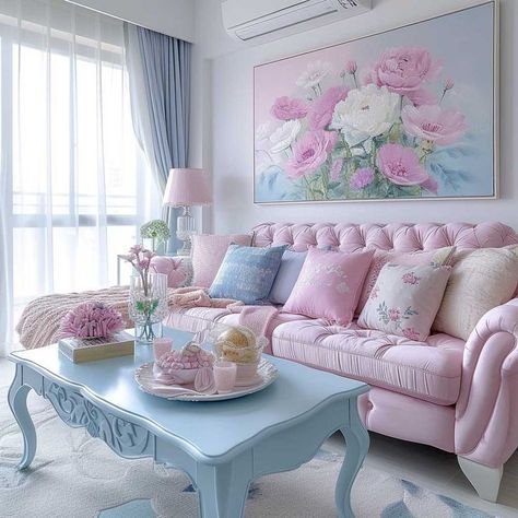 Amazing Rooms, Boho Lounge, Bedroom Makeovers, Pretty Houses, Girly Apartments, Girly Apartment Decor, Interesting Interiors, Pastel Home Decor, Pink Living Room