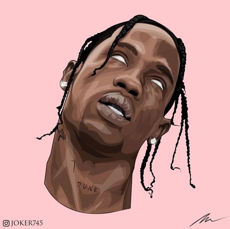 Travis Scott Art Drawing, Travis Scott Artwork, Travis Scott Cartoon, Travis Scott Painting, Travis Scott Drawing, Travis Scott Design, Travis Scott Art, Travis Scott Iphone Wallpaper, Old School Pictures