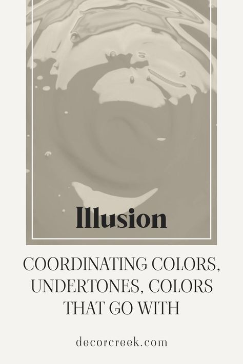 Illusion SW 9592 | Coordinating Colors, Undertones Sw Evening Shadow, Mega Greige, Intellectual Gray, Trim Color, Coordinating Colors, Sherwin Williams, Paint Color, Accent Colors, Other Colors