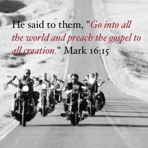 Mark 16:15 #ChristianBikers - It amazes me the number of people who judge… Christian Motorcycle, Bikers Prayer, Ghost Fighter, People Who Judge, Bike Artwork, Victory Motorcycle, Harley Davidson Wallpaper, Christian Birthday, Harley Davidson Art