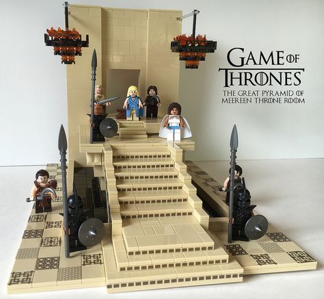 Lego Game Of Thrones, Lego Tv, The Great Pyramid, Great Pyramid, Bookshelf Art, Soap Making Kits, Lego Games, Lego Minifigs, Lego Castle