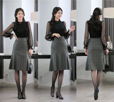 Shanghai Fashion, Country Fashion Women, Korean Fashion Women, Lip Service, Mermaid Silhouette, Skirt Outfit, Casual Chic Style, Chiffon Lace, Office Fashion