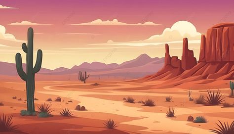 Wild West Landscape Art, Wild West Landscape, Pic Background, Desert Backdrop, Desert Arizona, Desert Background, Background Cartoon, Arizona Landscape, Western Landscape