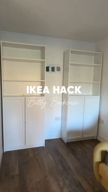 Ikea Billy Bookcase Hack Built Ins, Billy Bookcase Styling, Bookcase Hack, Ikea Uk, Living Room Hacks, Weekend With Friends, Billy Bookcases, Billy Bookcase Hack, Ikea Crafts