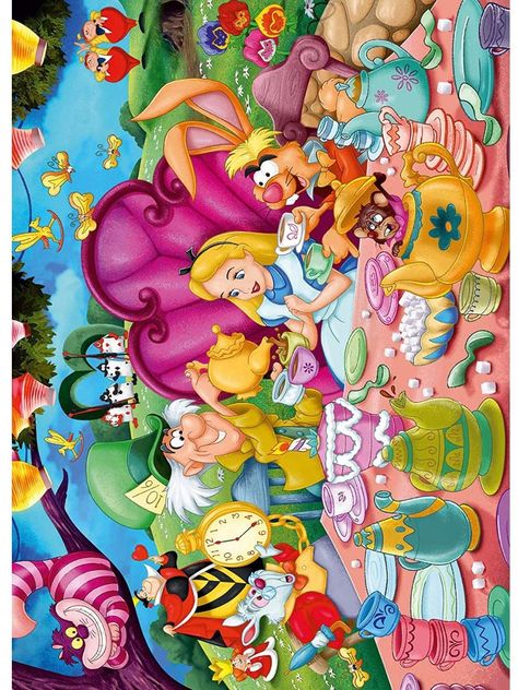 Alice In Wonderland Movie 1951, Alice In The Wonderland Characters, Alice In Wonderland Tea Party Scene, Alice In Wonderland Collage, Alice In Wonderland Scenes, Alice In Wonderland Wallpaper, Alice In Wonderland Background, Alice In Wonderland Nails, Alice And Wonderland Tattoos