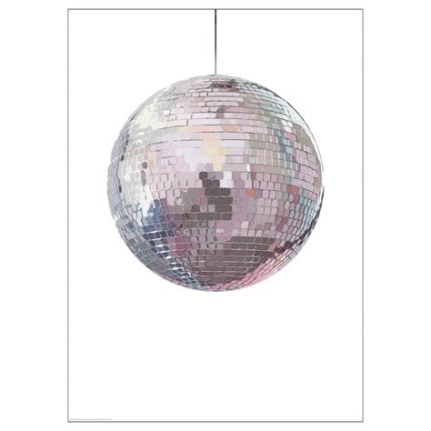 BILD Poster, disco ball, 19 ¾x27 ½" - IKEA Ikea Picture Ledge, Ribba Frame, Pastel Poster, College Apartment Decor, Picture Ledge, Household Decor, Bedroom Posters, Disco Ball, Room Inspo