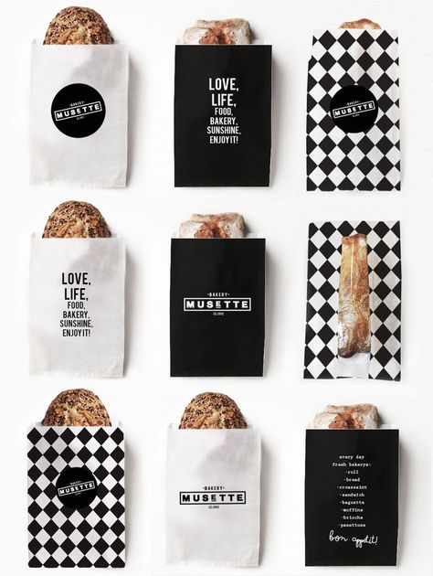 Supermarket Branding, Layout Editorial, Sandwich Packaging, Bakery Bags, Bread Packaging, Bread Shop, Bakery Branding, Food Branding, Bakery Packaging