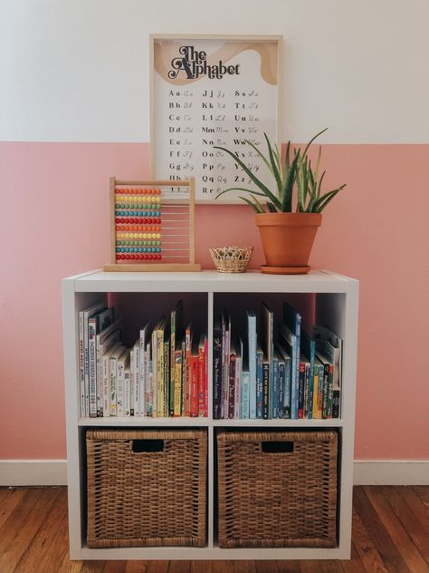 4 Cube Toy Storage, Cube Shelf Kids Room, Cube Organizer For Toys, 4 Cube Organizer Ideas Bedroom, Cube Shelf Nursery, Cube Bookshelf Decor, 4 Cube Storage Ideas, 4 Cube Organizer Ideas, Cube Organizer Bookshelf