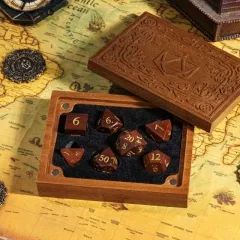 🎲 The #SapeleDiceBox is a legendary wooden box crafted from enchanted Sapele wood, believed to store the power of fate. 

⚖️ In ancient times, it was used by the Fortune Keepers to safeguard #dice, ensuring fair and balanced rolls. 

💥 Today, adventurers and collectors treasure this mystical box, which continues to guard the rolls of destiny and unlock ancient magic.
#UdixiDice #Dice #SapeleDiceBox #RPGLegends D20 Design, Wooden Box Crafts, Dice Storage, Wood Dice, D20 Dice, Wooden Storage Box, Dice Box, Dnd Dice, Polyhedral Dice